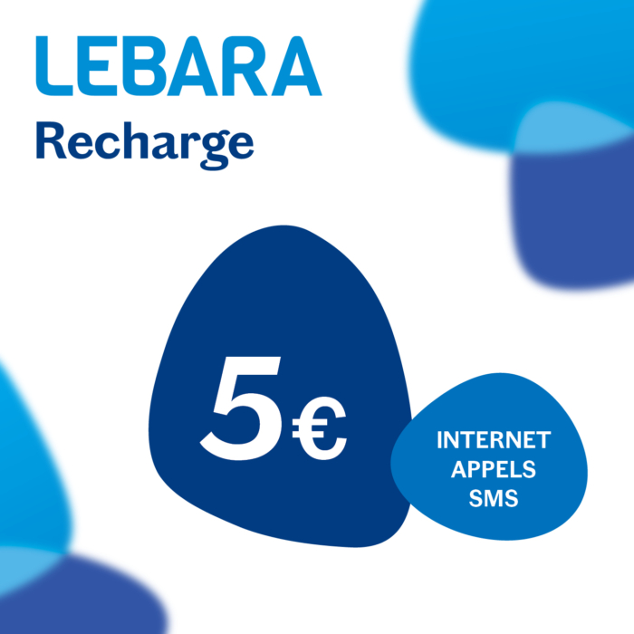 Recharge LEBARA mobile classique 5€